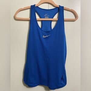 Nike Women's Aeroreact Vibrant Blue Athletic Tank Top